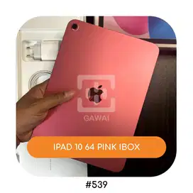 #539 Ipad 10 Pink 64 iBox WIFI Garansi 25 August 2025