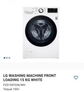 Mesin cuci front loading LG 15kg Rp. 9.499.000