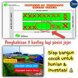 Di JUAL KAVLING DI 21 YOSODADI COCOK UNTUK INVESTASI E