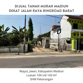 Jual Tanah Murah Madiun Jiwan, Dekat Jalan Raya Ringroad Barat