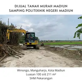 Jual Tanah Murah Madiun Winongo, Belakang Politeknik Negeri Madiun