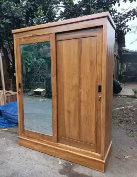 Lemari kayu jati 4pintu custom