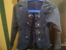 Baju Blazer Wanita Motif