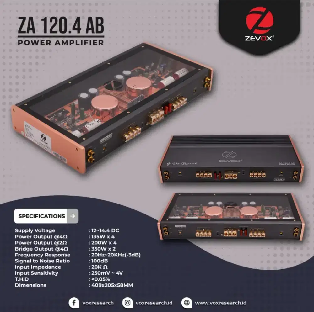Power Zevox ZA120.4AB, Original
