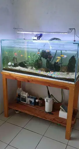 Aquarium 150 x 50 x 50 tebal 8 mili