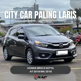 HONDA BRIO E CVT 1.2 AT 2019 NIK 2018 ABU ABU