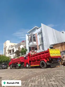 Jasa buang puing, sampah proyek,pengurugan puing