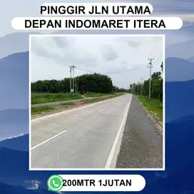 KAVLING PINGGIR JALAN ITERA DSAMPING POM BENSIN DJUAL MURAH