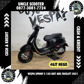 Bismillah Dijual Cepat Vespa Sprint S IGET ABS 2021 Black Opaco Doff