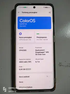 Oppo reno 8 T 5G. .  8/128