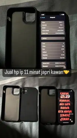 iPhone 11 64 gb ex ibox baru 6 bulan pakai mulusss