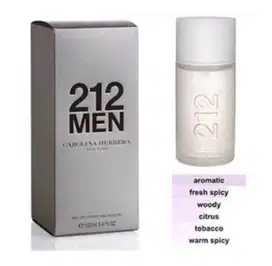 Parfum pria CH 212 grey 100ml