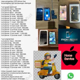 Lcd Iphone 7/8/X/11/12/13 Home Service