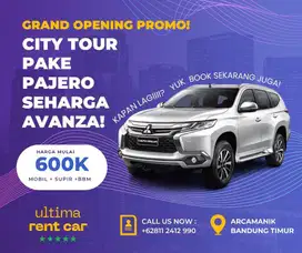 Rental sewa Mobil City tour pajero harian mingguan seharga avanza