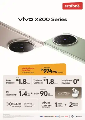 Promo Pre-Order Vivo X200 bebas 2x angsuran