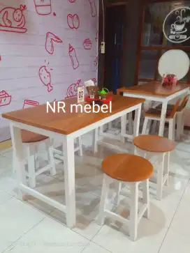 Meja kursi cafe ngopi warung makan