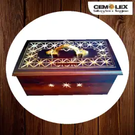 Kotak Amal Kayu Motif