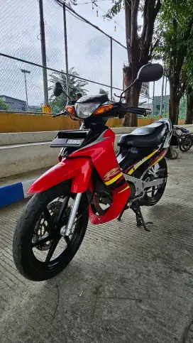 Suzuki Satria Hiu 2004 Merah Hitam Original Jarang Pakai