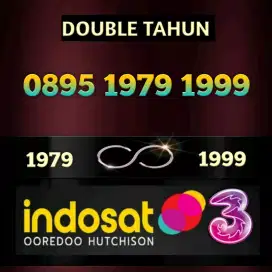 Nomor cantik exsclusive double tahun spesial perdana Indosat Three