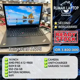 lenovo thinkpad A475. amd pro a12-9800. ram 8gb. ssd 256.