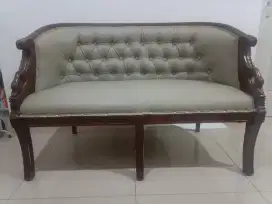 Sofa kayu model angsa 2 kursi