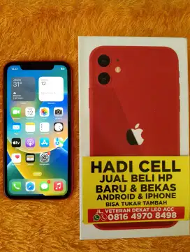 Iphone 11 fulset 64gb semua kartu Kesehatan batrai 96