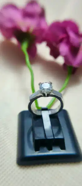 Cincin perak zircon cewe