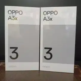 Oppo A3x ram 4+4/128 GB baru garansi resmi bisa tukar tambah dan jual