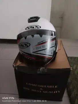 Helm Half Face NSX/GTR AVATAR Original Terbaru NSX Putih Visor