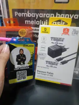 CHARGER BASEUS PALM 1C 20W SET  | ATLANTIS DAHSYAT