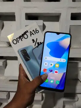 Oppo A16 3/32gb bekas pakai, Fullset Original