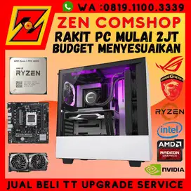 (Budget Menyesuaikan) PC gaming Render Design intel ryzen nvidia