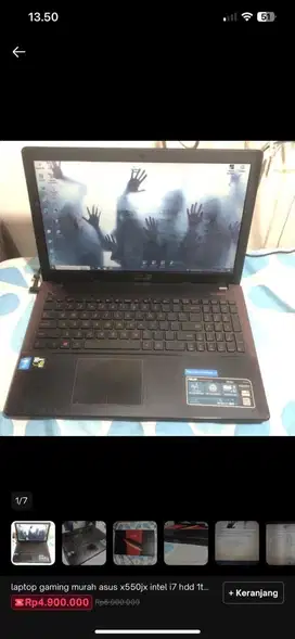 Laptop gaming Asus X550Jx