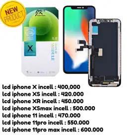 lcd iphone X XR XS XSmax 11 11pro free pasang