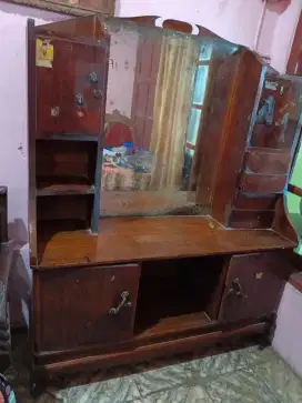 Meja rias kayu jati asli mantingan