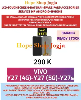 Service HP-Baterai-Touchscreen-LCD VIVO
Y27 (4G)-Y27 (5G)-Y27s