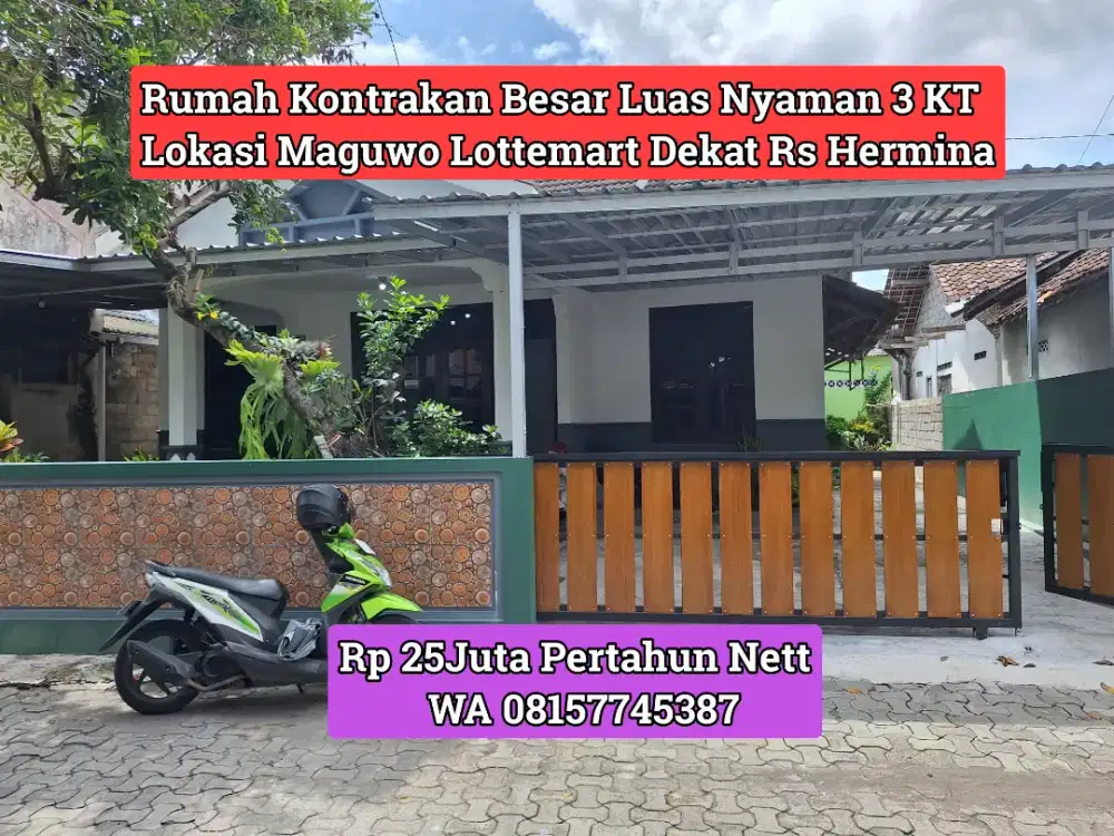 Rumah Cantik Maguwo Lottemart Rs Hermina 25Juta Nett