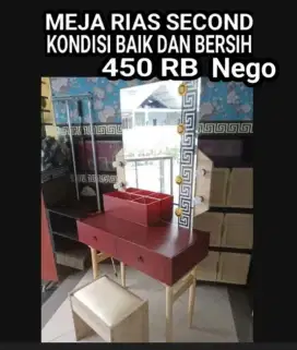 MEJA RIAS SECOND MASIH BAIK HARGA NEGO TIPIS LOK SDA