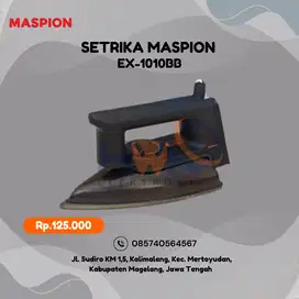 Maspion EX1010BB Setrika Stainless Steel Non Stick 350 Watt EX-1010 BB