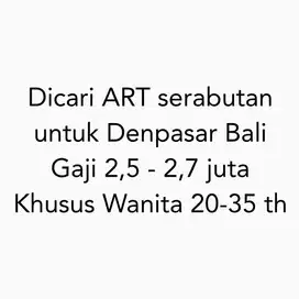 ART Serabutan / Pembantu Rumah Tangga