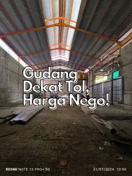 Gudang 2 Lantai Dekat Tol Harga Nego