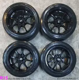 Jual velg + ban ce28 r15 4x100 4x114,3 ban 651 dll