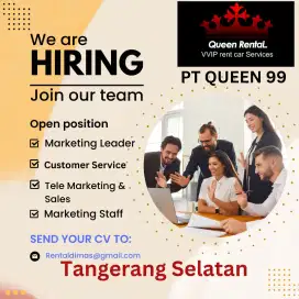 Loker driver supir pengemudi HRD admin customer service marketing