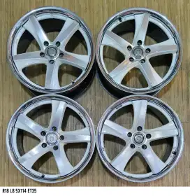 Jual velg hre r18 5x114,3 dll