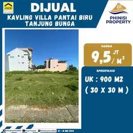 DIJUAL KAVLING TANAH DI VILLA PANTAI BIRU, TANJUNG BUNGA