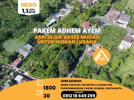 Jual Tanah Pakem Dekat Jalan Pakem Turi Ramai Cafe dan Villa