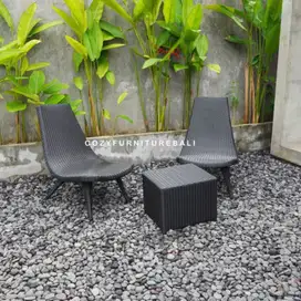 BALCONY SET | KURSI ROTAN | RATTAN CHAIR | KURSI BALKON