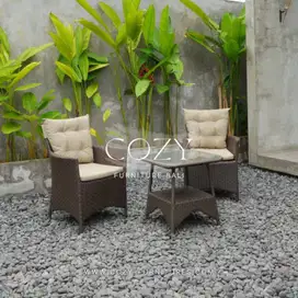 BALCONY SET - KURSI ROTAN - RATTAN CHAIR - KURSI BALKON