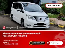 Nissan Serena HWS Non Panoramic Facelift Putih NIK 2018/2019