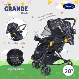 Stroller pliko grande black